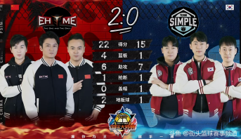 第3轮比赛由中国EHOME战队对抗韩国Simple战队，EHOME使用2G阵容对抗对手的SF阵容，首局比赛遇到了对手顽强的挑战，最终3分险胜对手先下一城。第二局比赛中EHOME下起了3分雨，对手难以阻挡，2比0暂时领先。第三局比赛EHOME继续高奏凯歌眼泪独得12分，零封对手中国队以2比1领先。